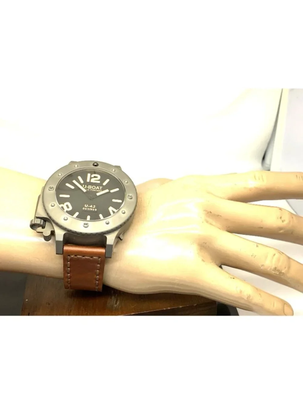 U-Boat U-42 Men's Watch Titanium Case Lefty Automatic Limited Edition 53mm + Box